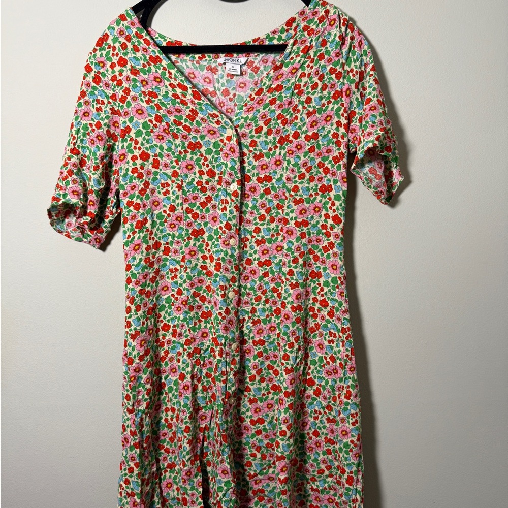 Monki Colorful Floral Blouse